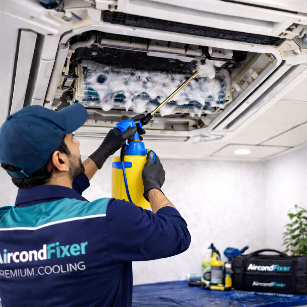 Ceiling Cassette Chemical Wash
